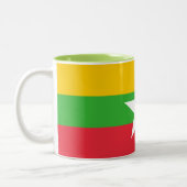 Tasse 2 Couleurs Drapeau de la Birmanie (Gauche)
