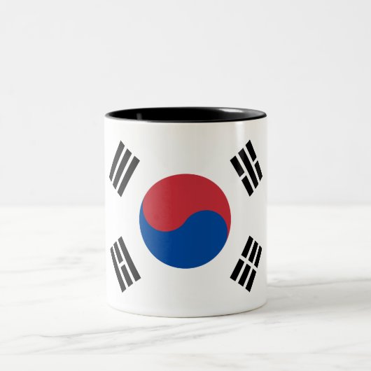Tasse 2 Couleurs Drapeau de la Corée du Sud (Centre)