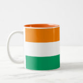 Tasse 2 Couleurs Drapeau de la Côte d'Ivoire (Gauche)