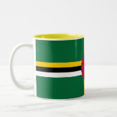 Tasse 2 Couleurs Drapeau de la Dominique (Gauche)
