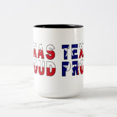 Tasse 2 Couleurs Drapeau de la fierté du Texas (Centre)