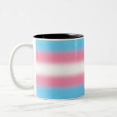 Tasse 2 Couleurs Drapeau de la fierté transgenre - Drapeau transgen (Gauche)