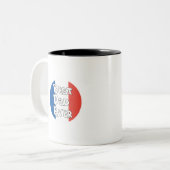 Tasse 2 Couleurs Drapeau de la France (Devant gauche)