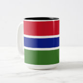 Tasse 2 Couleurs Drapeau de la Gambie (Devant gauche)