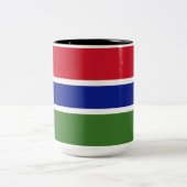 Tasse 2 Couleurs Drapeau de la Gambie (Centre)