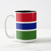 Tasse 2 Couleurs Drapeau de la Gambie (Gauche)