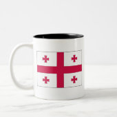 Tasse 2 Couleurs Drapeau de la Géorgie (Gauche)