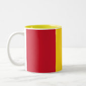 Tasse 2 Couleurs Drapeau de la Guinée (Gauche)