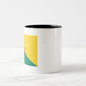 Tasse 2 Couleurs Drapeau de la Guyane (Centre)