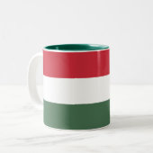 Tasse 2 Couleurs Drapeau de la Hongrie (Devant gauche)