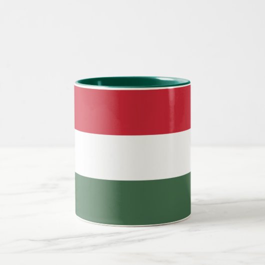 Tasse 2 Couleurs Drapeau de la Hongrie (Centre)