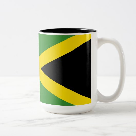 Tasse 2 Couleurs Drapeau de la Jamaïque (Droit)