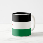 Tasse 2 Couleurs Drapeau de la Jordanie (Devant droit)