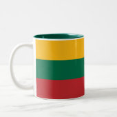 Tasse 2 Couleurs Drapeau de la Lituanie (Gauche)