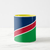 Tasse 2 Couleurs Drapeau de la Namibie (Centre)