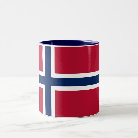 Tasse 2 Couleurs Drapeau de la Norvège (Centre)