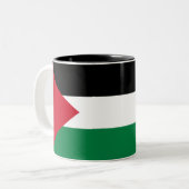 Tasse 2 Couleurs Drapeau de la Palestine (Devant gauche)