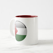 Tasse 2 Couleurs Drapeau de la Palestine (Devant gauche)