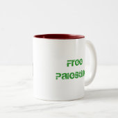 Tasse 2 Couleurs Drapeau de la Palestine (Devant droit)