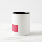 Tasse 2 Couleurs Drapeau de la Pologne (avec armoiries) (Centre)