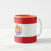 Tasse 2 Couleurs Drapeau de la Polynésie française (Devant droit)
