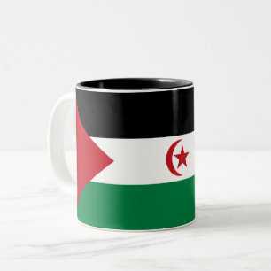 Tasse 2 Couleurs Drapeau de la République arabe sahraouie démocrati
