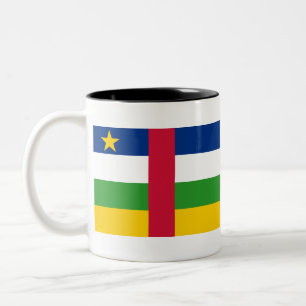 Tasse 2 Couleurs Drapeau de la République centrafricaine