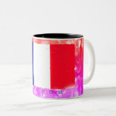 Tasse 2 Couleurs Drapeau de la République française (Devant droit)