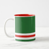 Tasse 2 Couleurs Drapeau de la République tchétchène d'Ichkeria (Gauche)