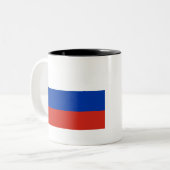 Tasse 2 Couleurs Drapeau de la Russie (Devant gauche)