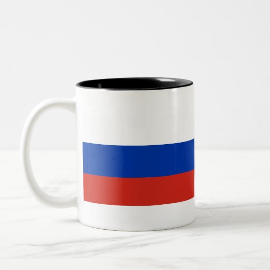 Tasse 2 Couleurs Drapeau de la Russie (Gauche)