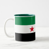 Tasse 2 Couleurs Drapeau de la Syrie (Gauche)