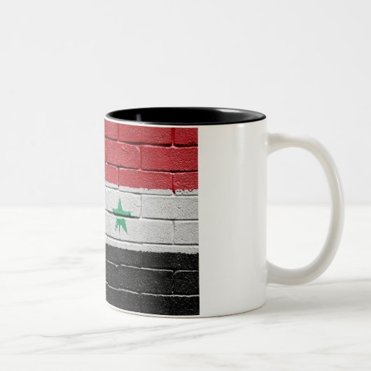 Tasse 2 Couleurs Drapeau de la Syrie (Droit)