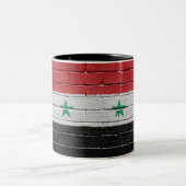 Tasse 2 Couleurs Drapeau de la Syrie (Centre)