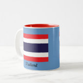 Tasse 2 Couleurs Drapeau de la Thaïlande (Devant gauche)