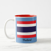 Tasse 2 Couleurs Drapeau de la Thaïlande (Gauche)