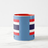 Tasse 2 Couleurs Drapeau de la Thaïlande (Centre)