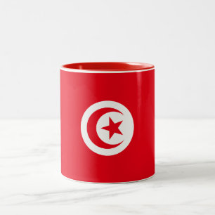 Tasse 2 Couleurs Drapeau de la Tunisie