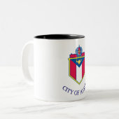 Tasse 2 Couleurs Drapeau de la ville d'Austin (Devant gauche)