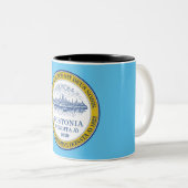 Tasse 2 Couleurs Drapeau de la ville de Boston (Devant droit)