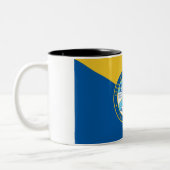 Tasse 2 Couleurs Drapeau de la ville de père Noël Ana (Gauche)