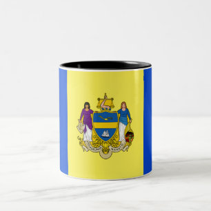 Tasse 2 Couleurs Drapeau de la ville de Philadelphie