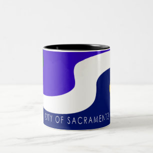 Tasse 2 Couleurs Drapeau de la ville de Sacramento