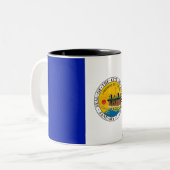 Tasse 2 Couleurs Drapeau de la ville de Toledo (Devant gauche)