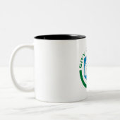 Tasse 2 Couleurs Drapeau de la ville d'Irvine (Gauche)