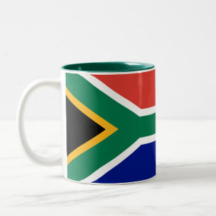 Tasse 2 Couleurs Drapeau de l'Afrique du Sud