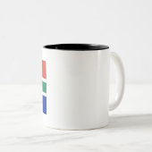 Tasse 2 Couleurs Drapeau de l'Afrique du Sud (Devant droit)