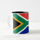 Tasse 2 Couleurs Drapeau de l'Afrique du Sud (Devant gauche)