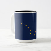 Tasse 2 Couleurs Drapeau de l'Alaska (Devant gauche)