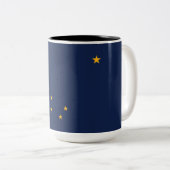 Tasse 2 Couleurs Drapeau de l'Alaska (Devant droit)